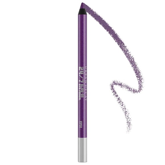 🆕 URBAN DECAY 24/7 Glide-On Waterproof Eyeliner Pencil Viper metallic purple NIB - Picture 1 of 9